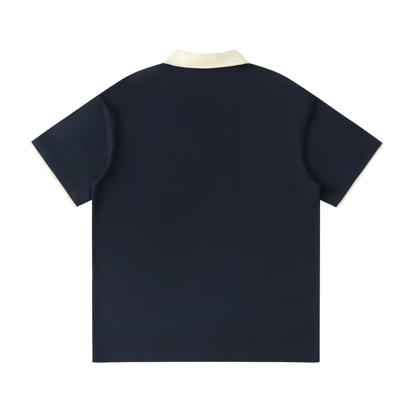 Contrast Collar Raglan Polo Shirt Front Only