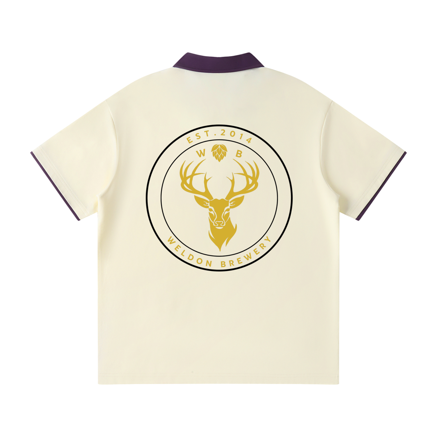 Contrast Collar Raglan Polo Shirt