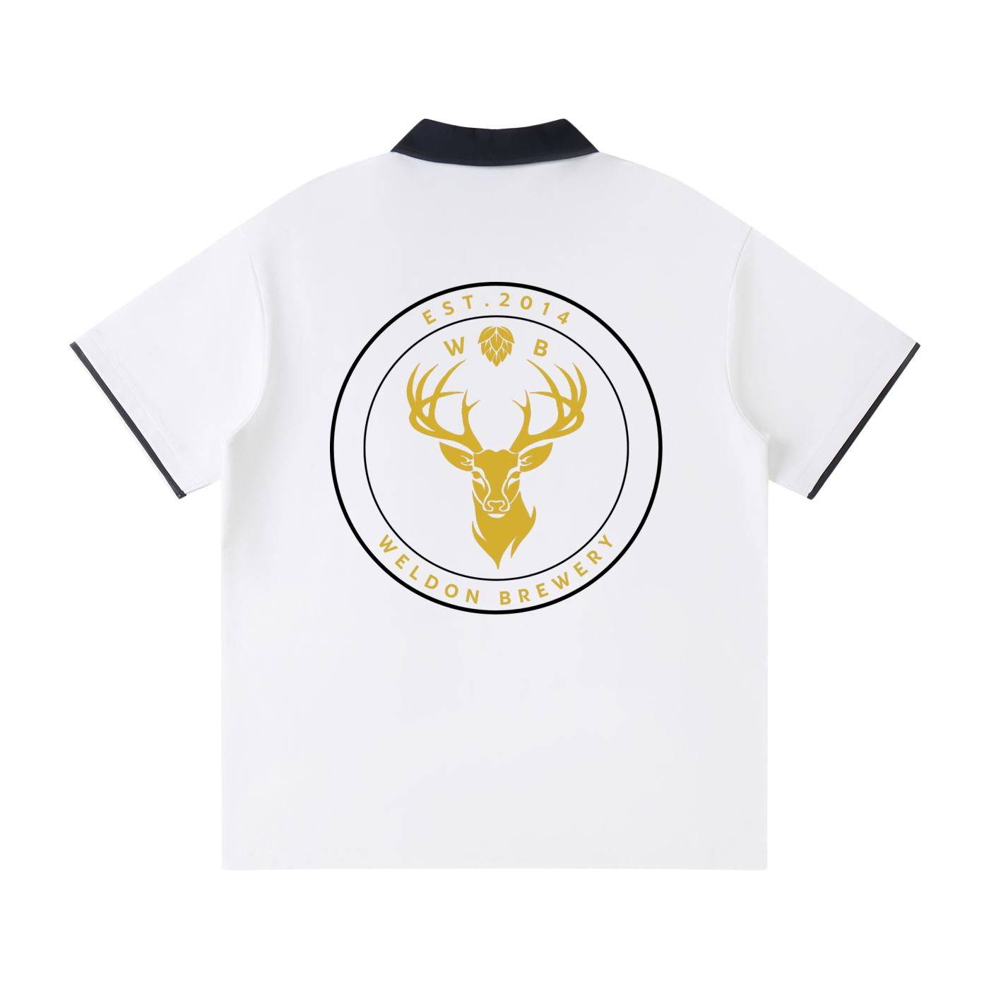 Contrast Collar Raglan Polo Shirt