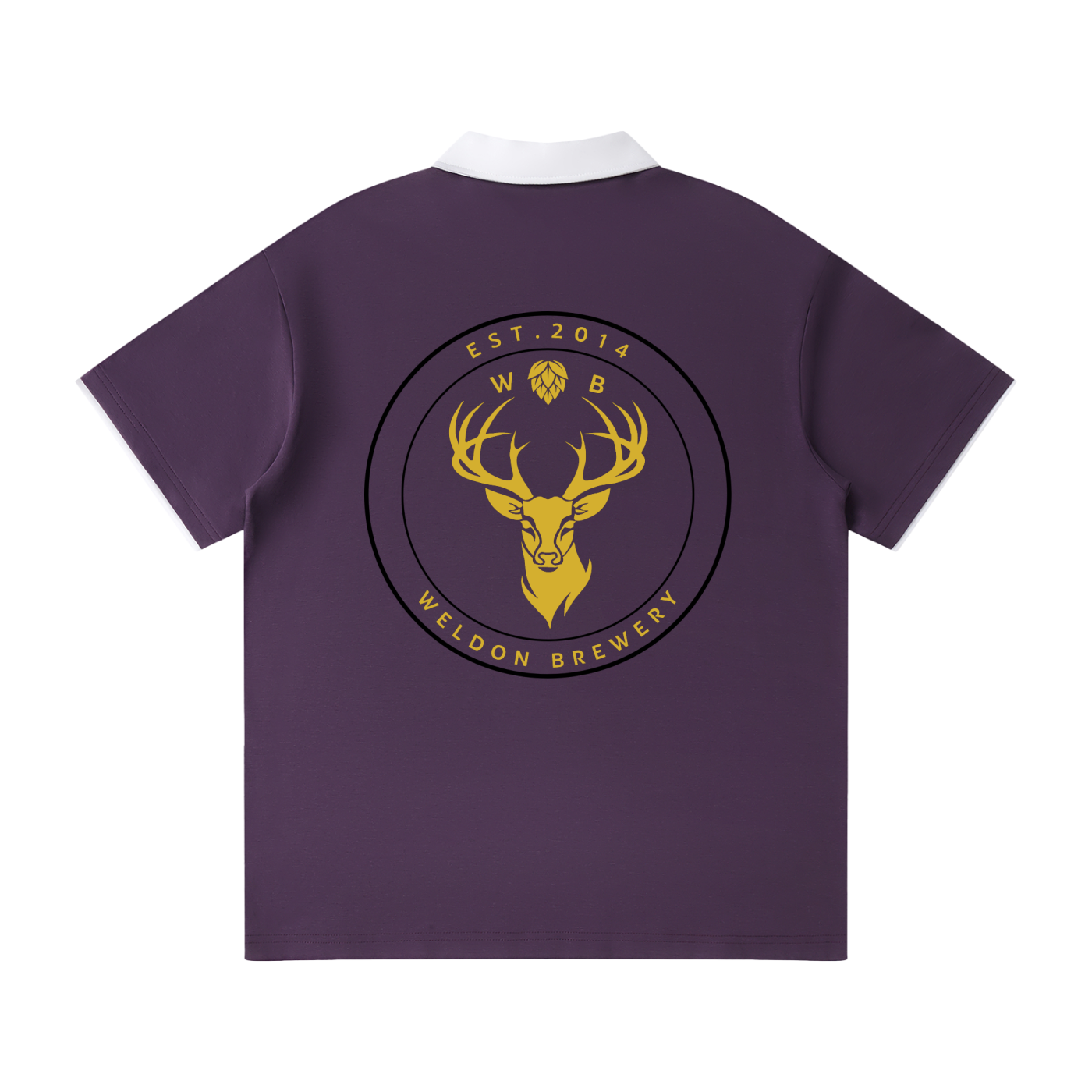 Contrast Collar Raglan Polo Shirt