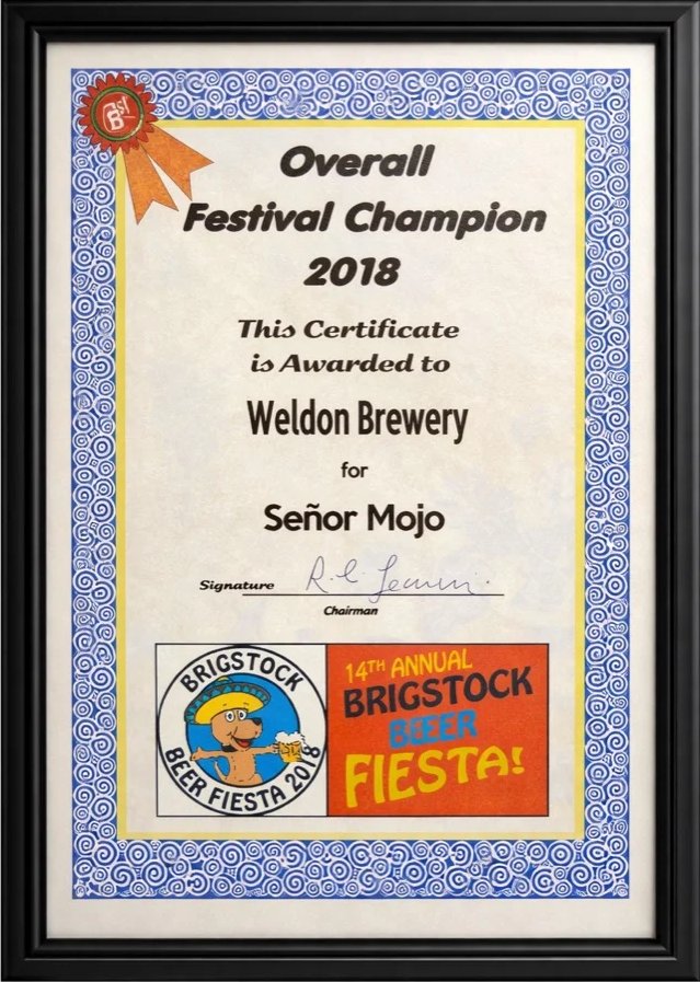 Brigstock Beer Fiesta – Overall Festival Champion – Señor Mojo